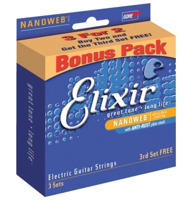 Elixir Bonus Pack Nanoweb Electric 9-46